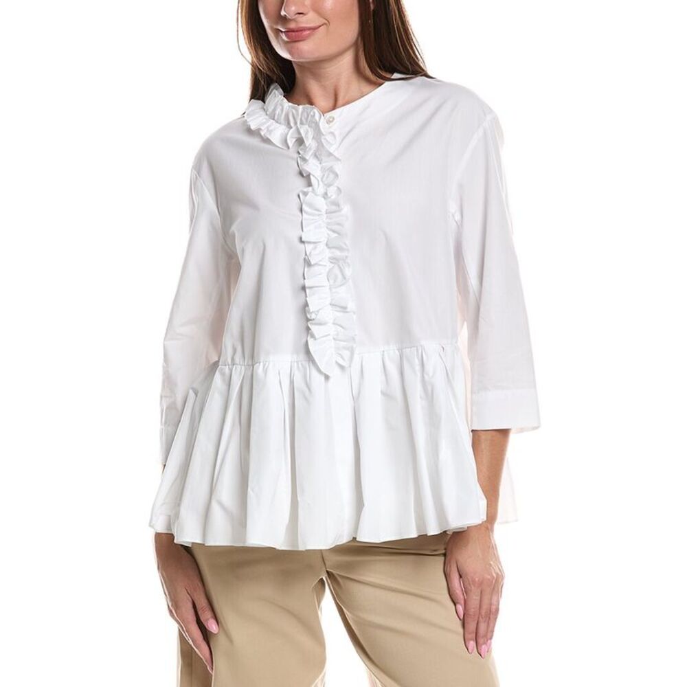 Max Mara Womens Musa Shirt, White